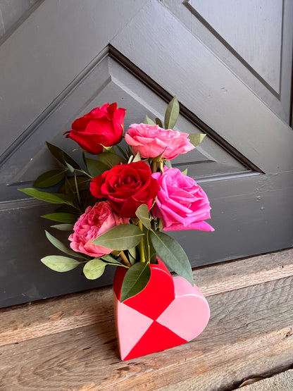 Heart Bud Vase