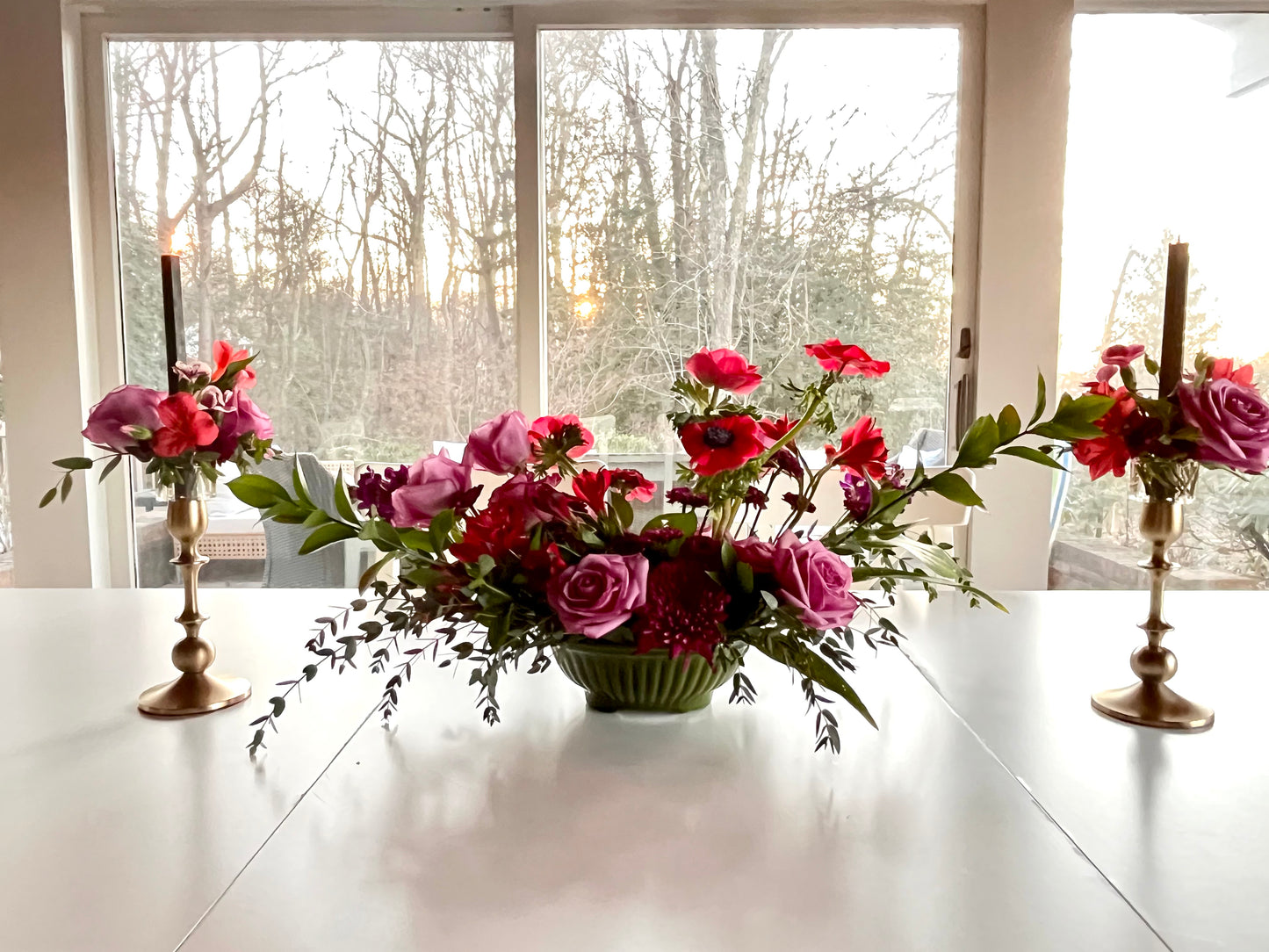 Candle Stick Vases (set of two)