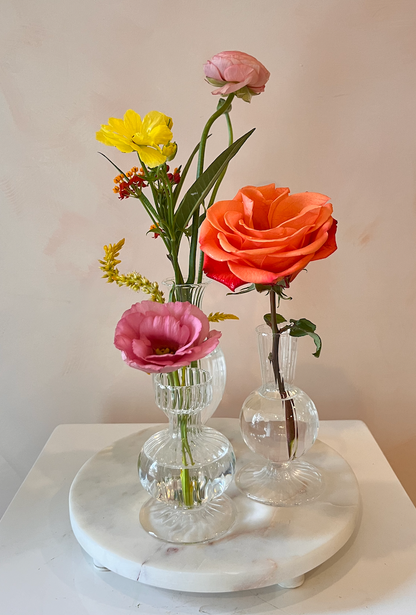 Bud Vase Trio Subscription (Spring Start)